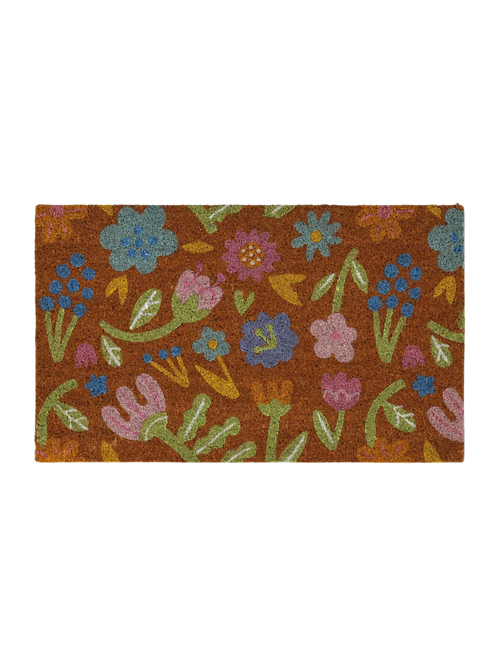 Easter Floral Coir Doormat