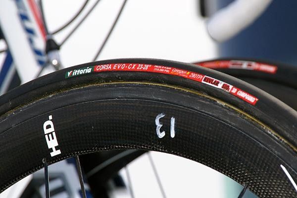 Toyota-United's wheels are a mix of both tubular and clincher flavors.