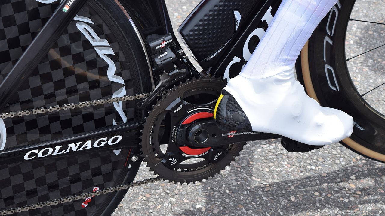 Like most riders on the day, Dan Martin opted for a 54T outer chainring