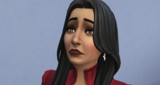 The Sims 4- Bella goth looking sad
