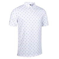 Glenmuir Mens All Over Trophy Print Performance Polo Shirt | Available at Glenmuir
