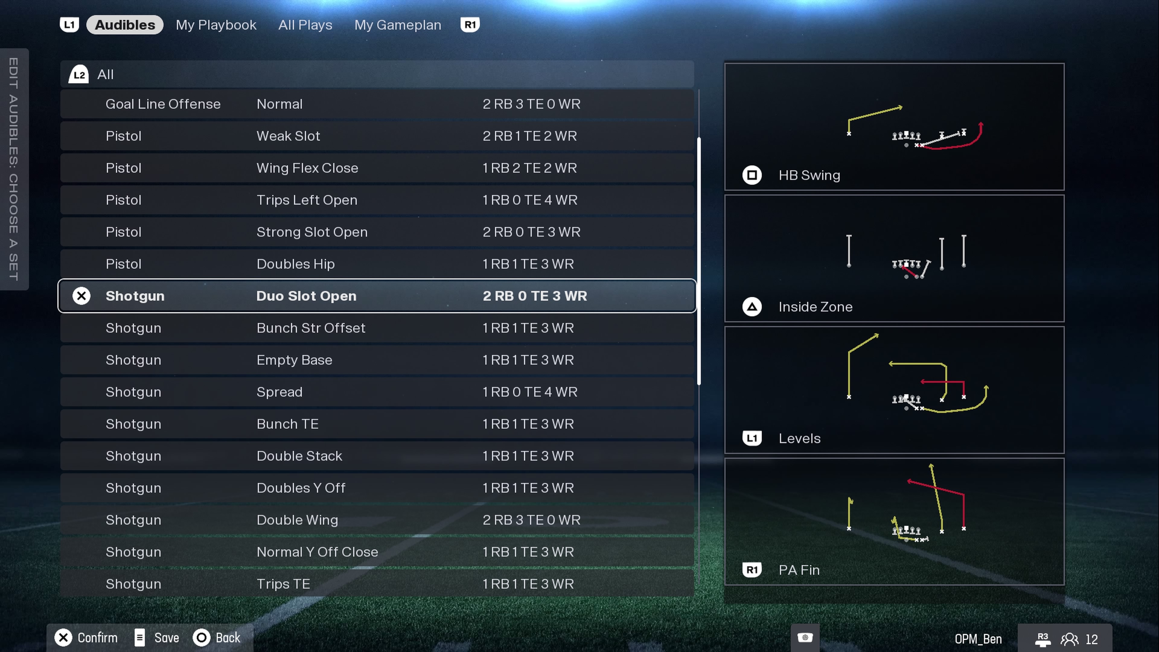 The Commanders offensive playbook in Madden 26