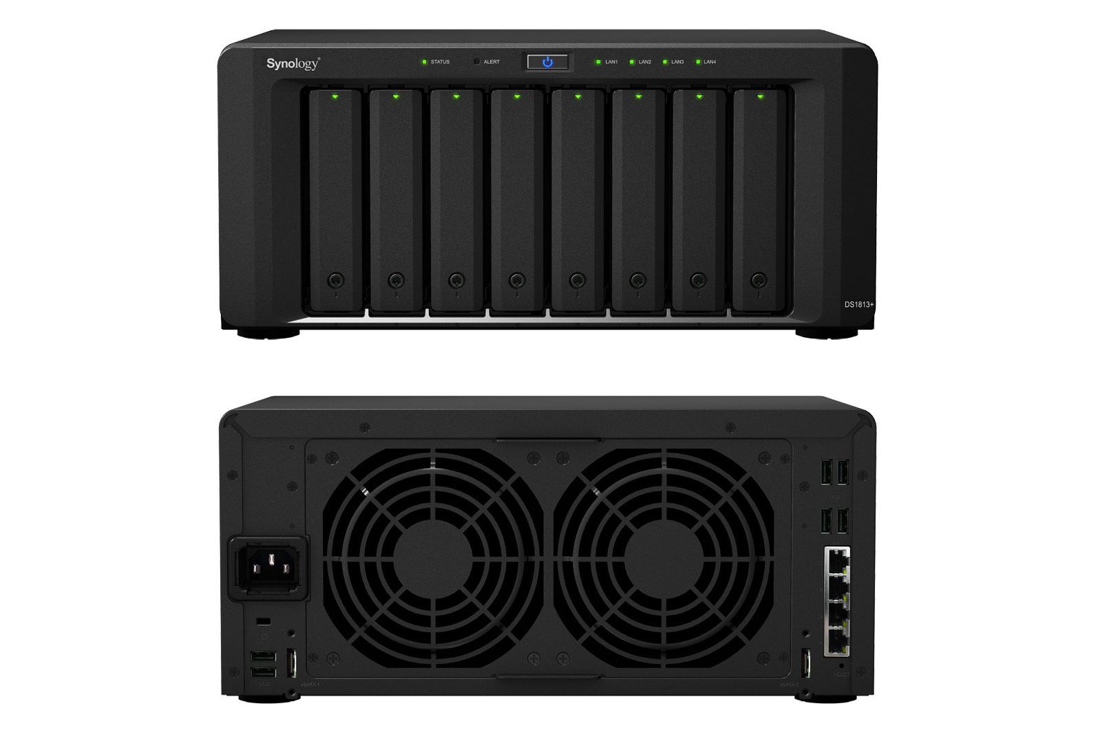 Synology DS1813+ 8ベイ synology-f-DS1813pback-top.jpg
