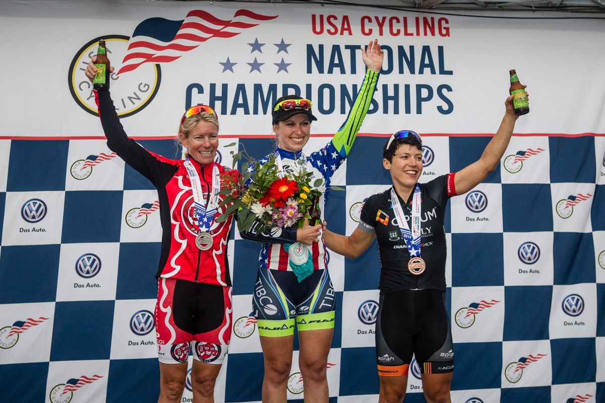 Today's top three for the women.