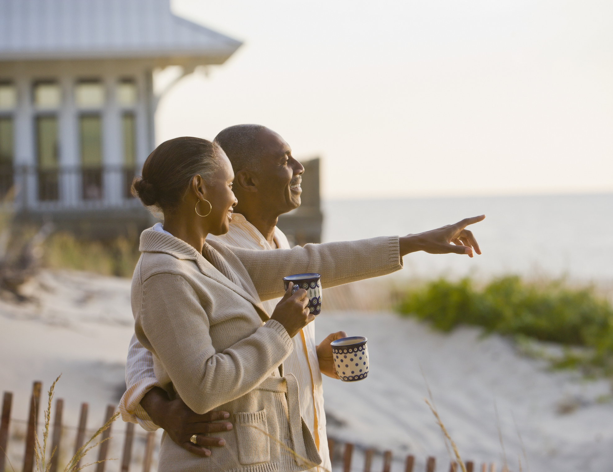 Older couple on the beach