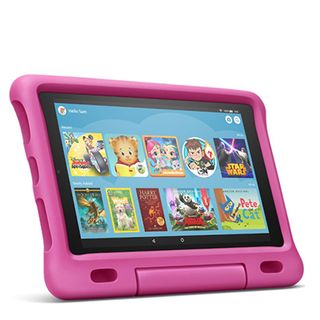 Product shot of Kindle Fire HD 10 Kids Edition, one of the best drawing tablets for kids