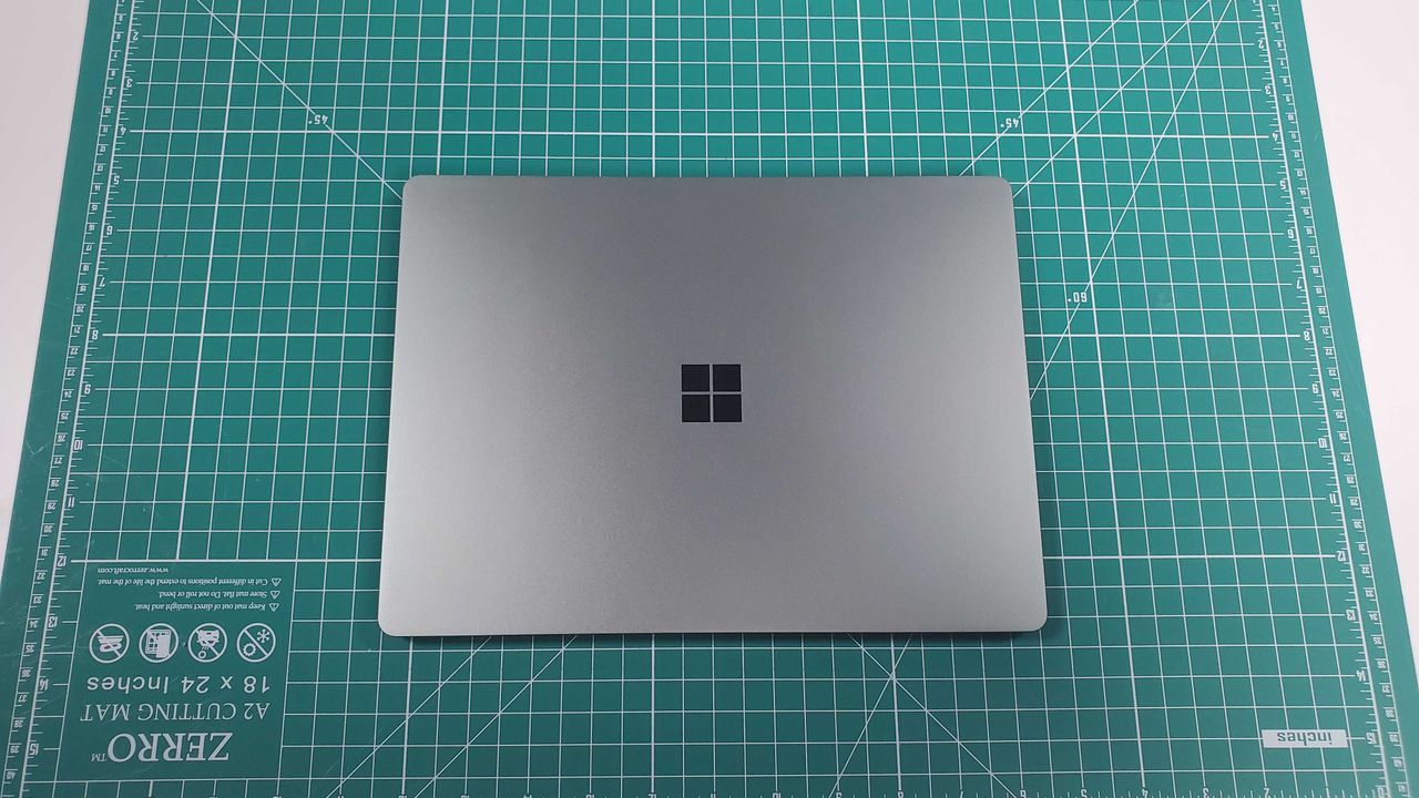 a green laptop