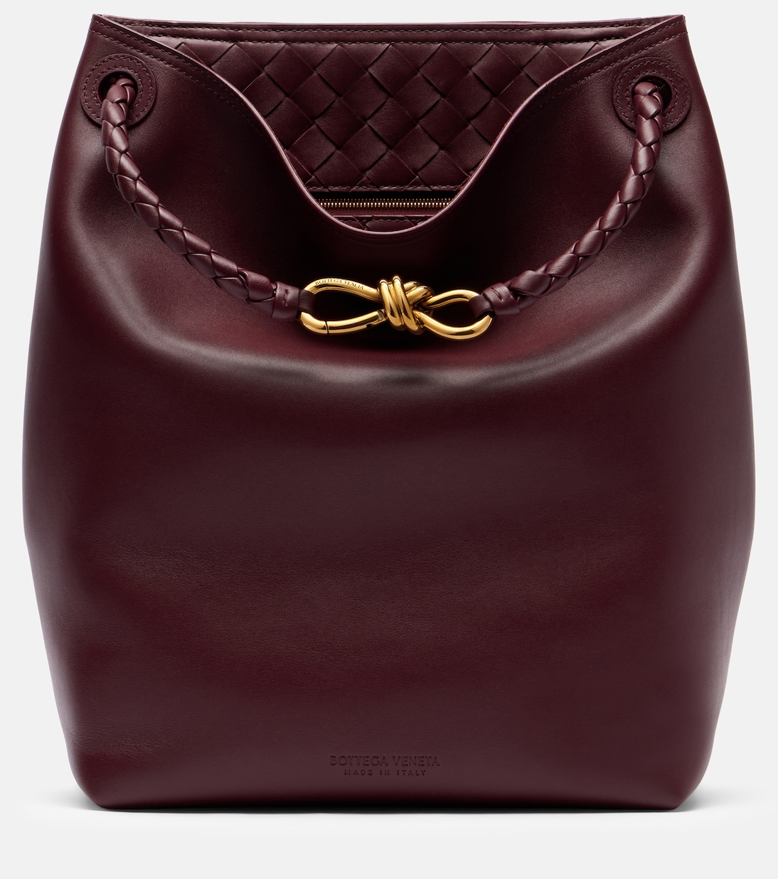Andiamo Small Leather Bucket Bag