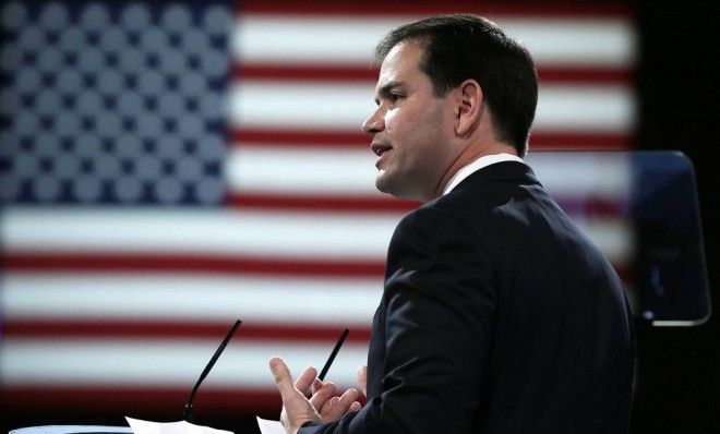 Sen. Marco Rubio (R-Fla.) addresses the 40th annual Conservative Political Action Conference in March. His star has dimmed quite a bit since.