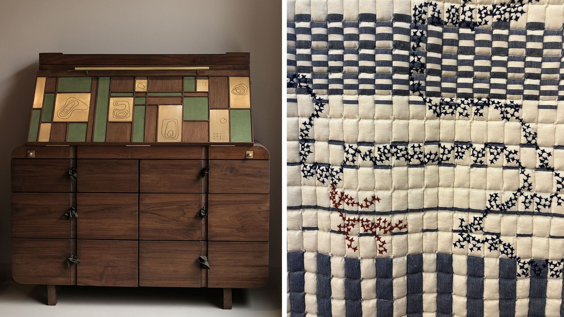 Crafted furniture and textiles