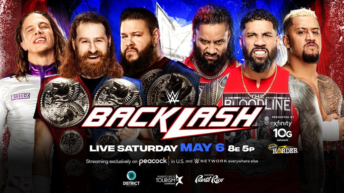 A poster for WWE Backlash 2023