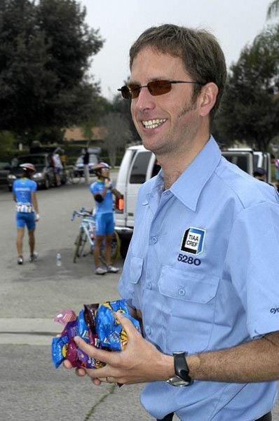 A happy Jon Vaughters