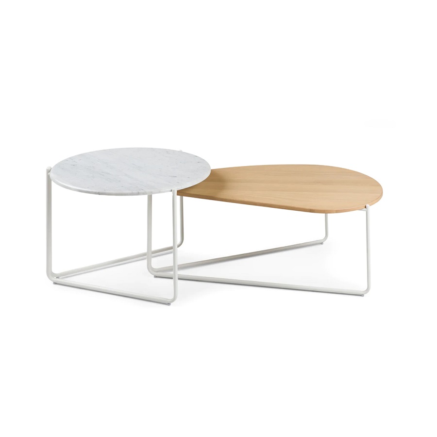 A nesting coffee table