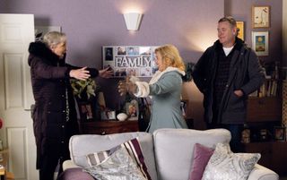 Steve, Julie and Eileen in Coronation Street