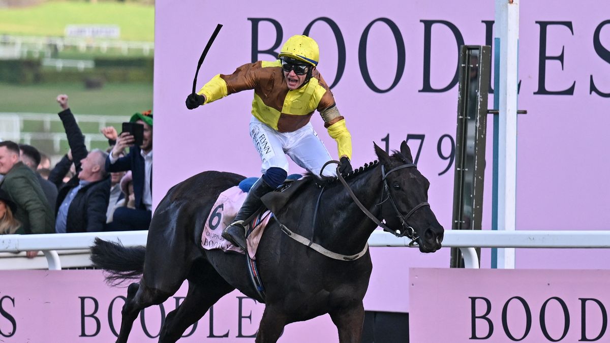 ockey Paul Townend rides Galopin Des Champs to victory in the Cheltenham Gold Cup Chase race 