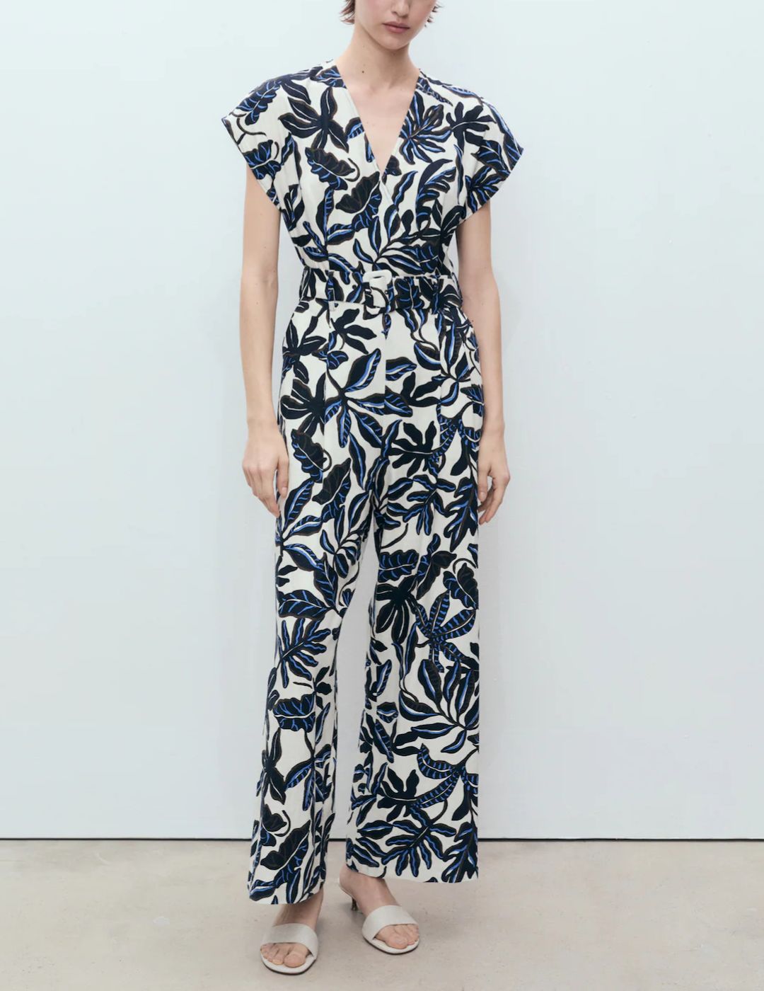 Image of floral print jumpsuit