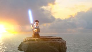 A promotional image for Lego Star Wars: The Skywalker Saga