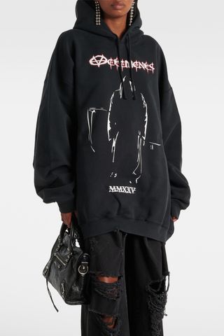 Vetements Printed Cotton Jersey Sweatshirt