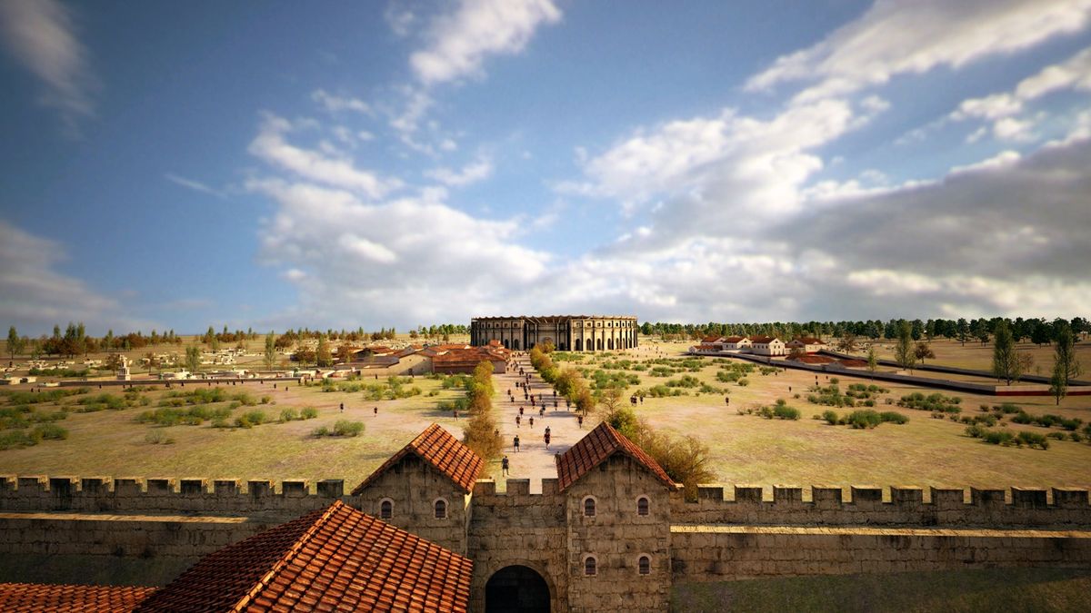 The team, from the Ludwig Boltzmann Institute for Archaeological Prospection and Virtual Archaeology (LBI ArchPro), created digital reconstructions of what the area around the amphitheater would have looked like.