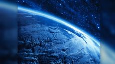Earth's curvature seen from space