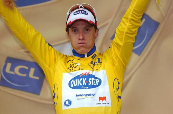Sylvain Chavanel (Quick Step) was a bit overwhelmed with the yellow jersey.