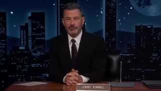 Jimmy Kimmel at the desk