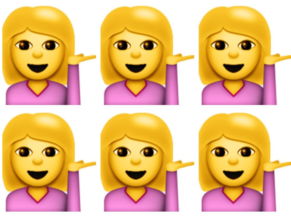 Emoji meanings - You've been using the sassy girl in the pink jumper wrong