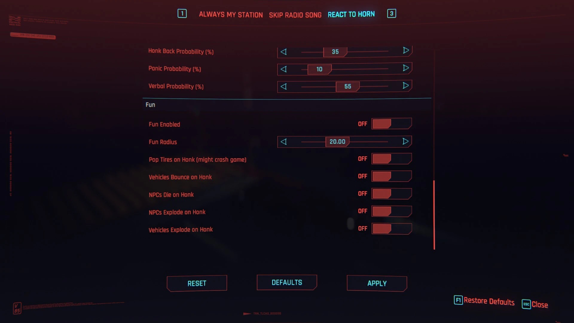 Cyberpunk 2077 React to Horn mod
