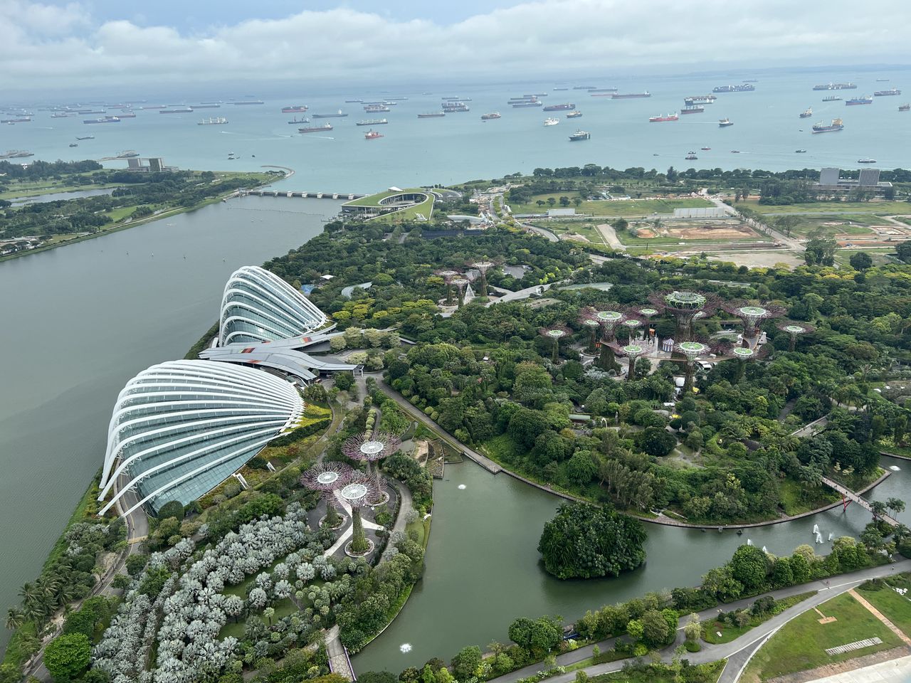 Example image of a high view point looking down on a city