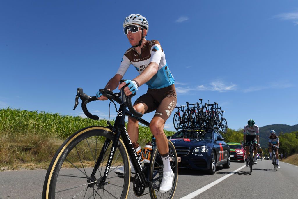 ORCIERES FRANCE SEPTEMBER 01 Romain Bardet of France and Team Ag2R La Mondiale during the 107th Tour de France 2020 Stage 4 a 1605km stage from Sisteron to OrcieresMerlette 1825m TDF2020 LeTour on September 01 2020 in Orcieres France Photo by Tim de WaeleGetty Images