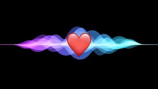 Siri with heart emoji