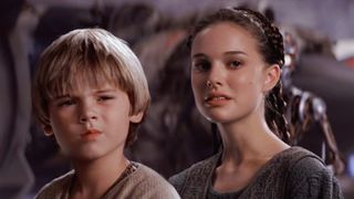 Anakin Skywalker and Queen Padme Amidala as they appear in Star Wars: Episode 1: The Phantom 
