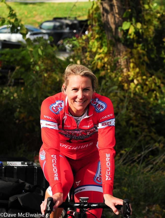 Newly engaged Meredith Miller was all smiles today