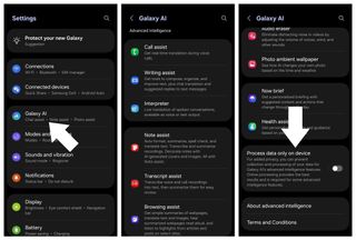 Galaxy AI options on a Samsung phone