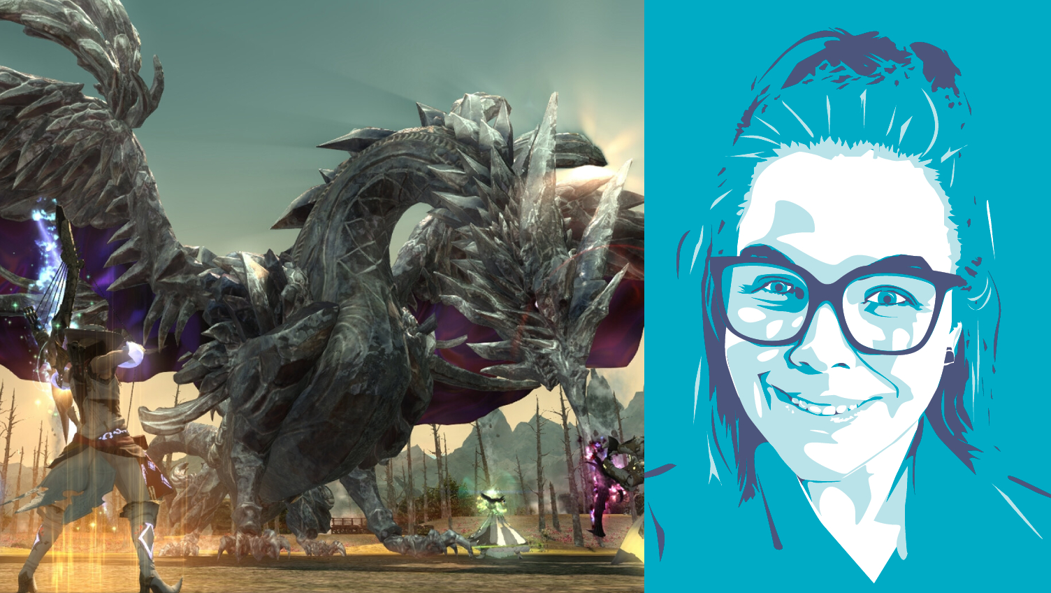 Final Fantasy 14 composite with PC Gamer writer Andrea Shearon