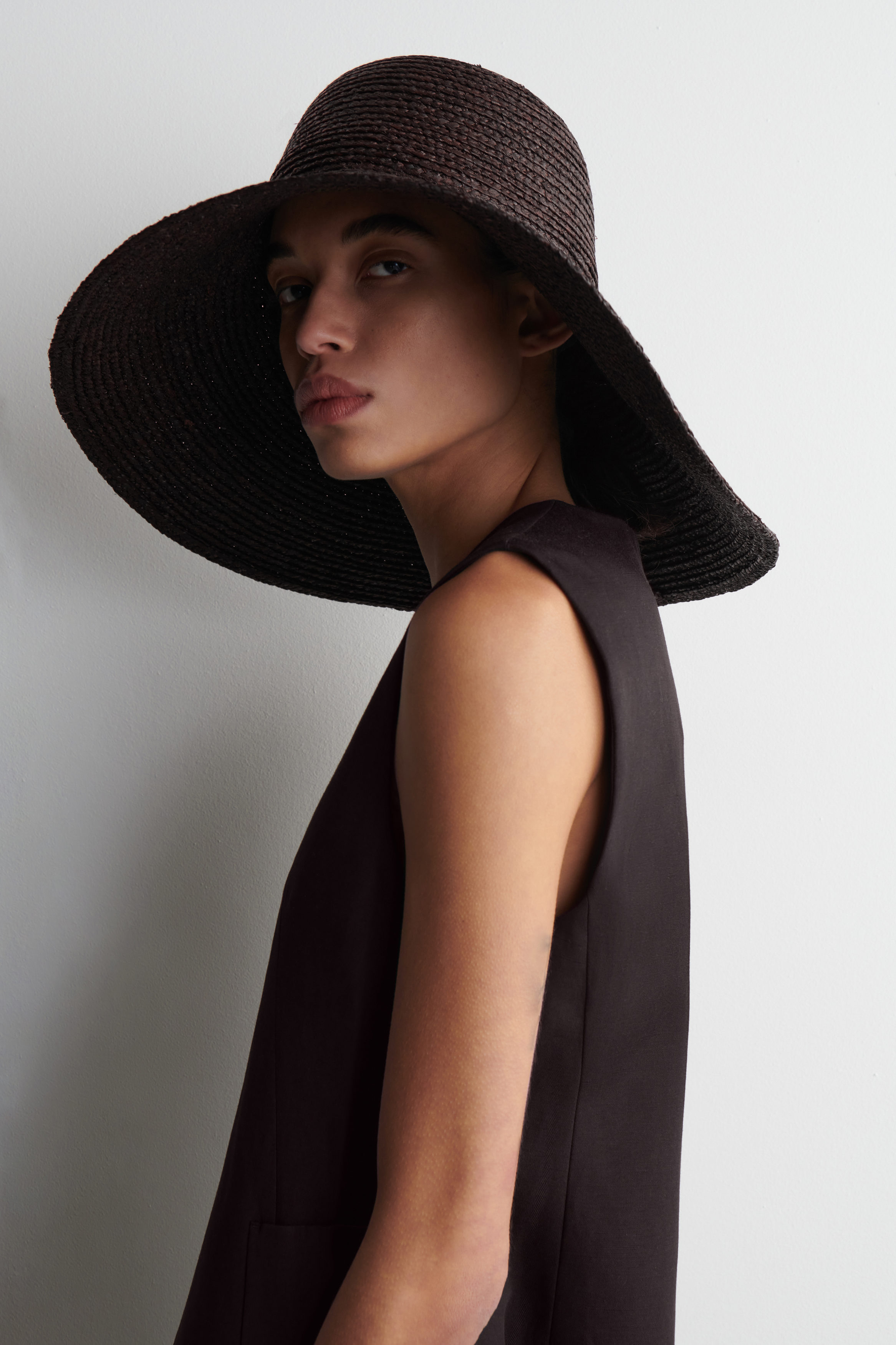 Wide-Brim Straw Hat