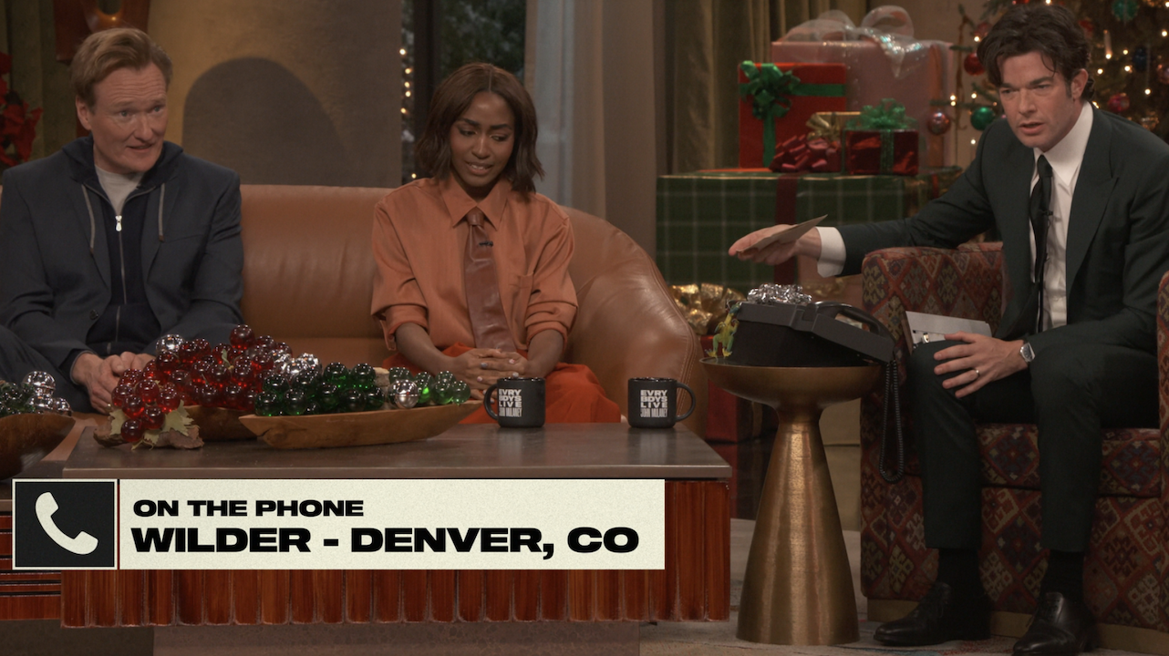 Conan O'Brien and Ayo Edebiri on Everybody's Live With John Mulaney