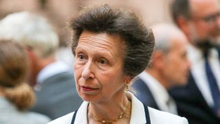 Princess Anne, Princess Royal attends an event celebrating 200 years of Henry Poole banking with Coutts, and the book launch of 'Henry Poole & Co: The First Tailor of Savile Row' on September 12, 2019