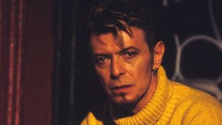 David Bowie on the set of I'm Afraid Of Americans