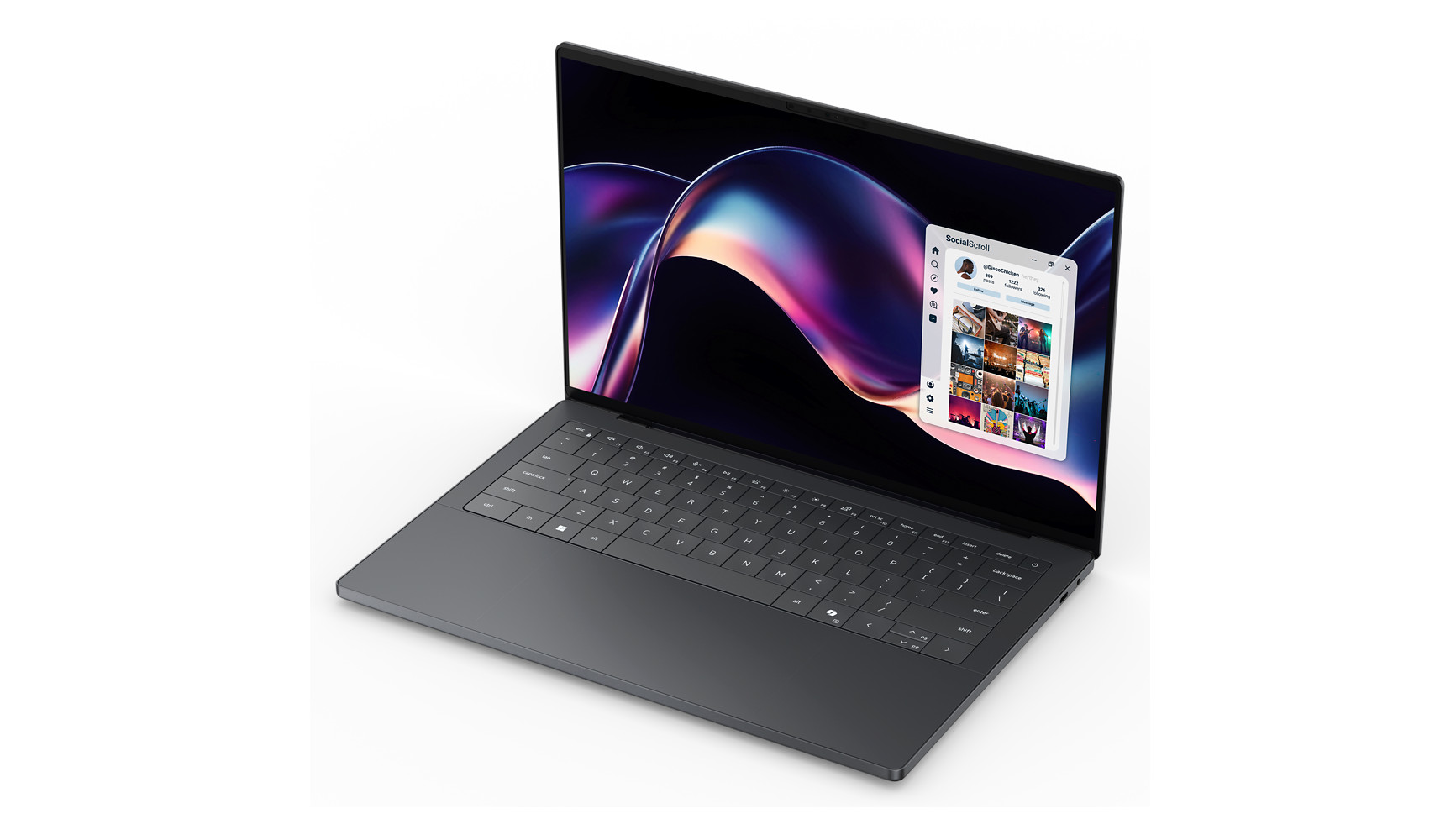 Dell XPS 14 shown at an angle