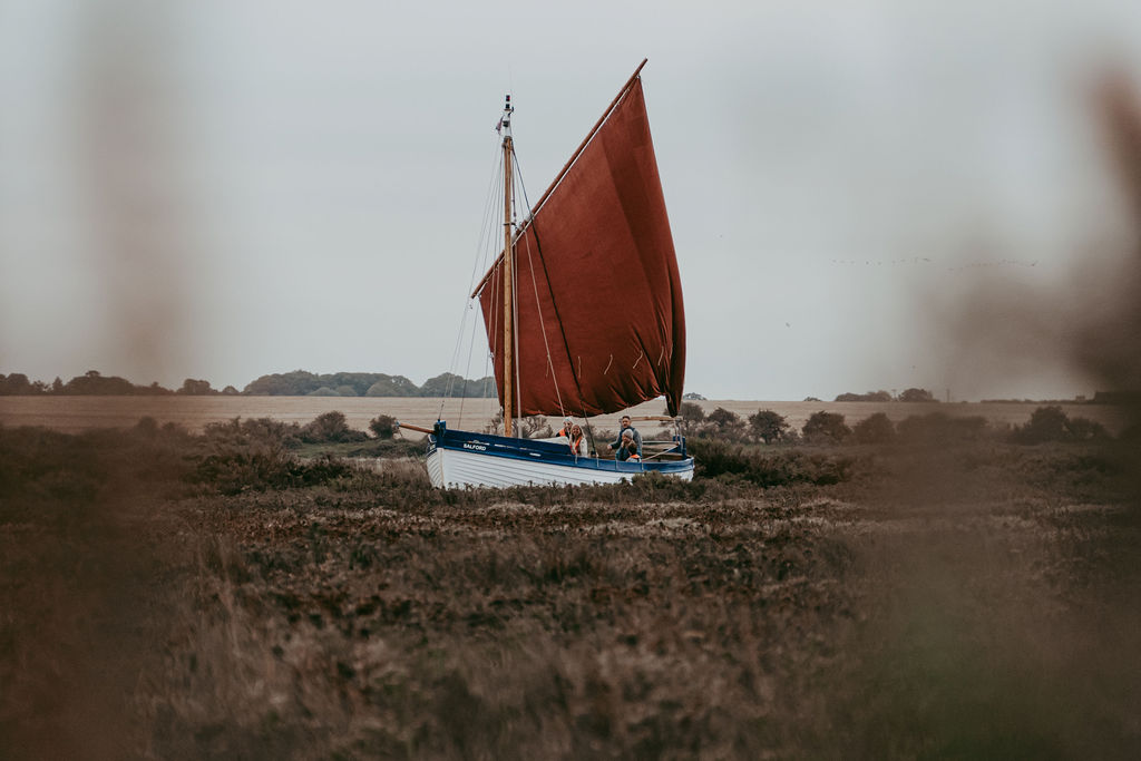 Traditional boat in Norfolk