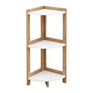 Bamboo 3 Tier Corner Shelving Unit