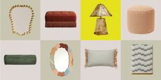 Product grid with bedroom decor