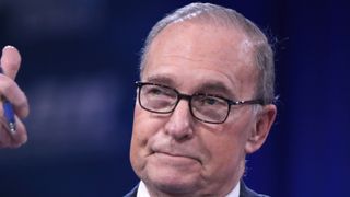 Larry Kudlow speaking at the 2016 Conservative Political Action Conference (CPAC) in National Harbor, Maryland.