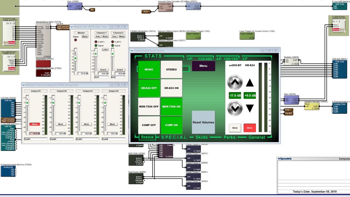 Symetrix has released Composer 7.2 for Windows, the latest version of its programming software for Edge, Radius NX, Prism, and Solus NX DSPs.