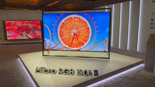 Samsung OLED and Micro RGB televisions