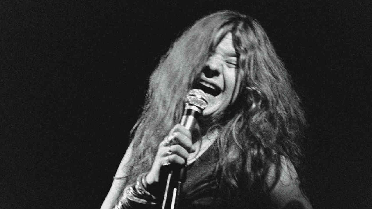 Janis Joplin performing live in 1969