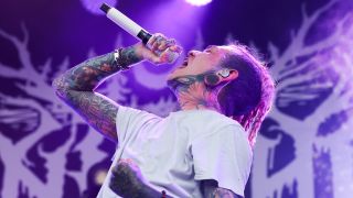 Will Ramos onstage with Lorna Shore in 2025