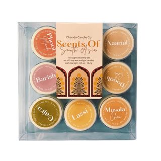 A discovery set of South Asian scented tealights
