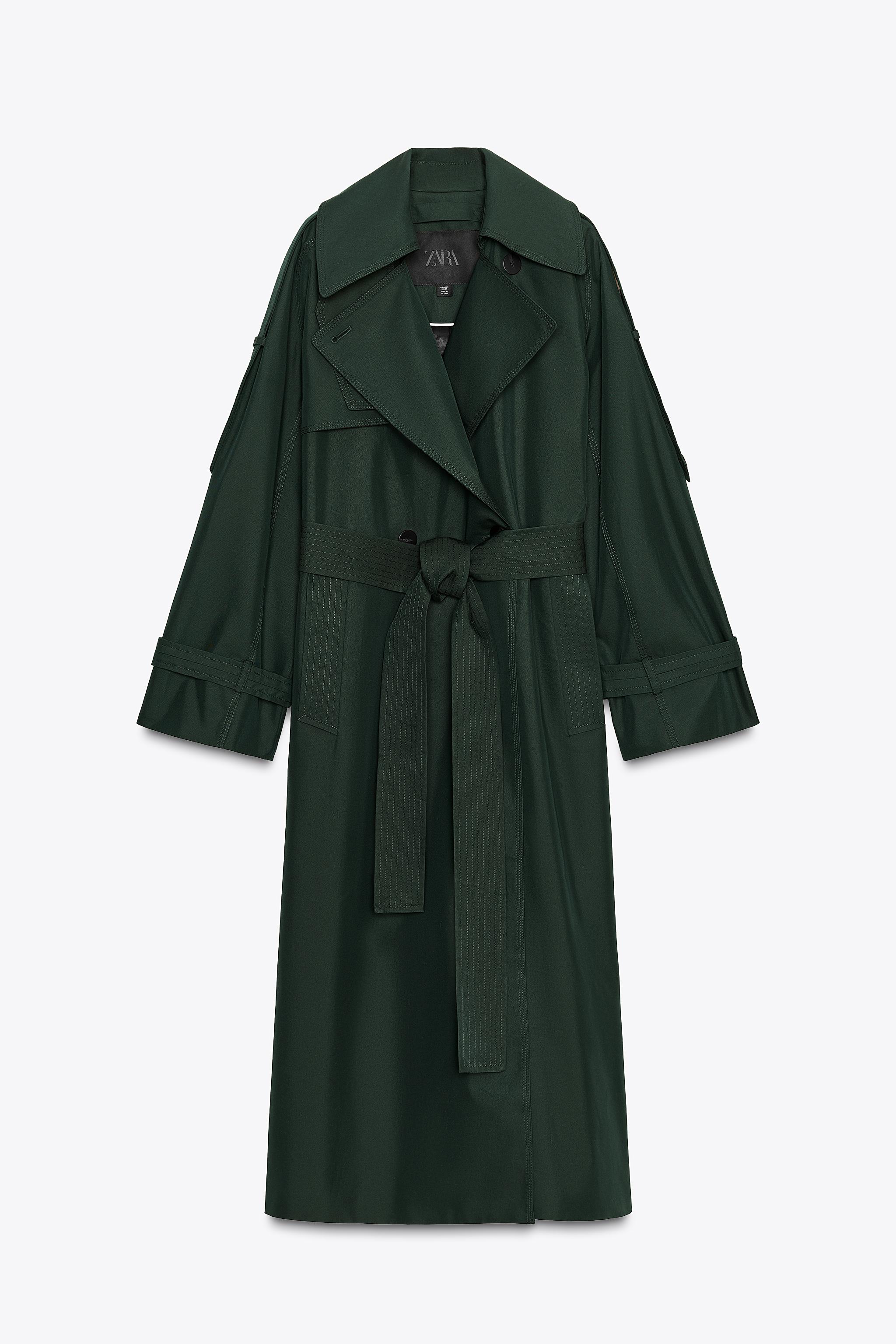 Oversized Water Repellent Trench Coat Zw Collection